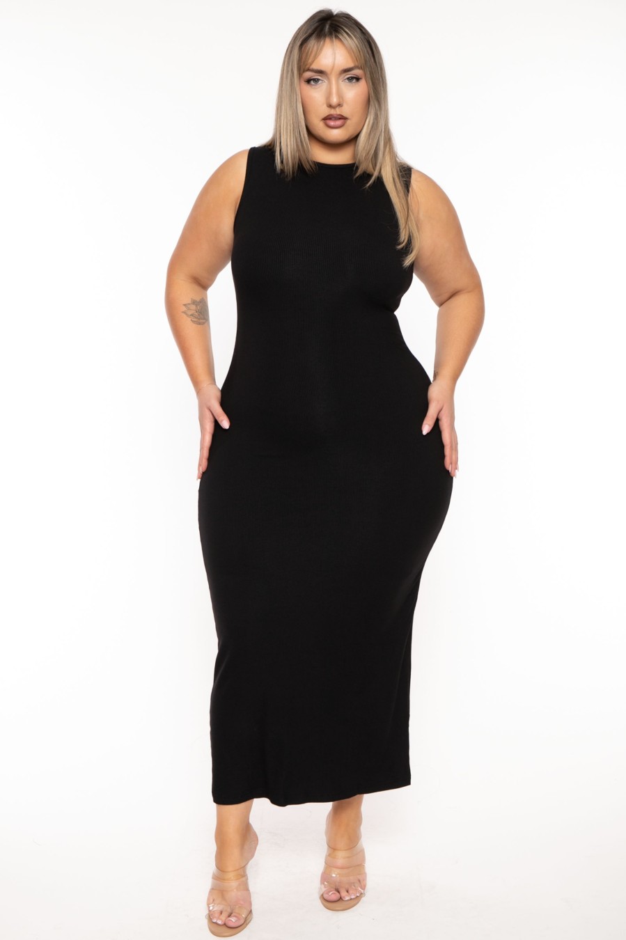 Dresses XIAMEN HEXIN INTERNATIONAL | Plus Size Lenora Shapeware Dress - Black