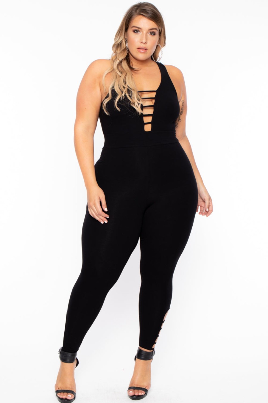 Jumpsuits & Rompers Curvy Sense | Plus Size Savanna Jumpsuit Black