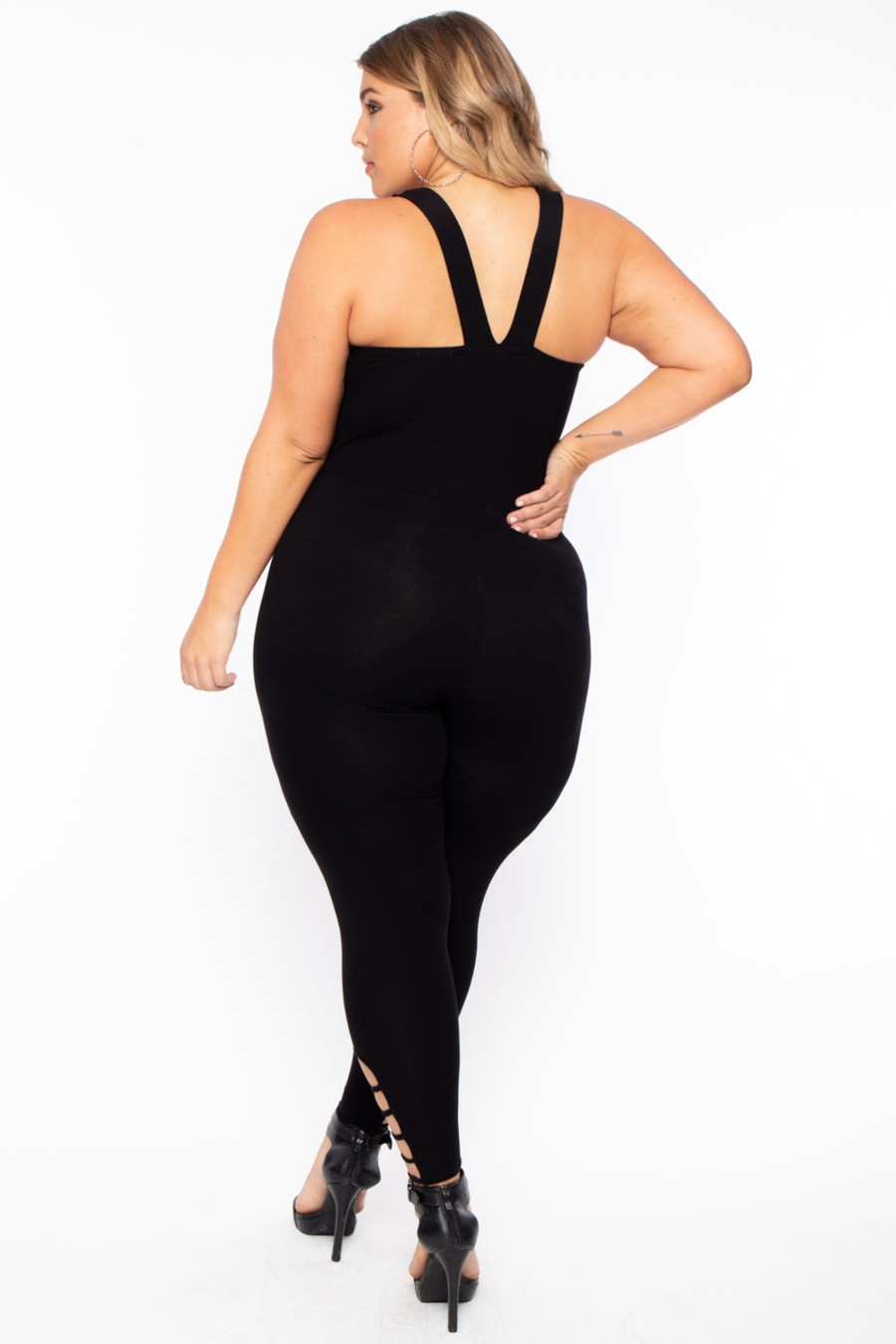 Jumpsuits & Rompers Curvy Sense | Plus Size Savanna Jumpsuit Black