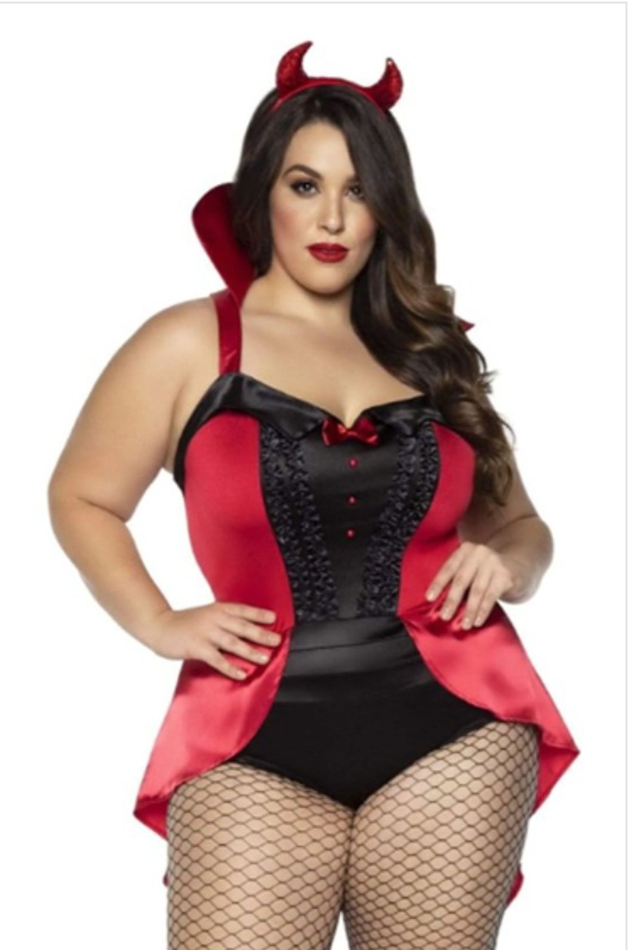 Intimates DONNA DI CAPRI | Plus Size Burlesque Devil Costume Black