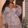 Dresses Curvy Sense | Plus Size Zariah Paisley Print Dress Multi