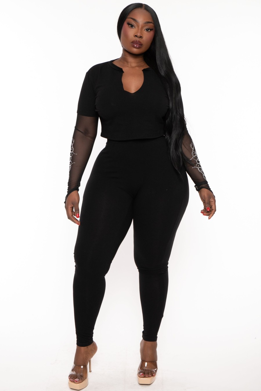 Little Black Styles K TOO | Plus Size Jodi 2Pc Matching Set Black