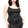 Little Black Styles Curvy Sense | Plus Size Slip Dress Black