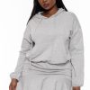 Dresses CULTURE CODE | Plus Size Tracie Hoodie Mini Dress Heather Grey