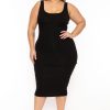 Dresses XIAMEN HEXIN INTERNATIONAL | Plus Size Elianna Shapeware Dress - Black