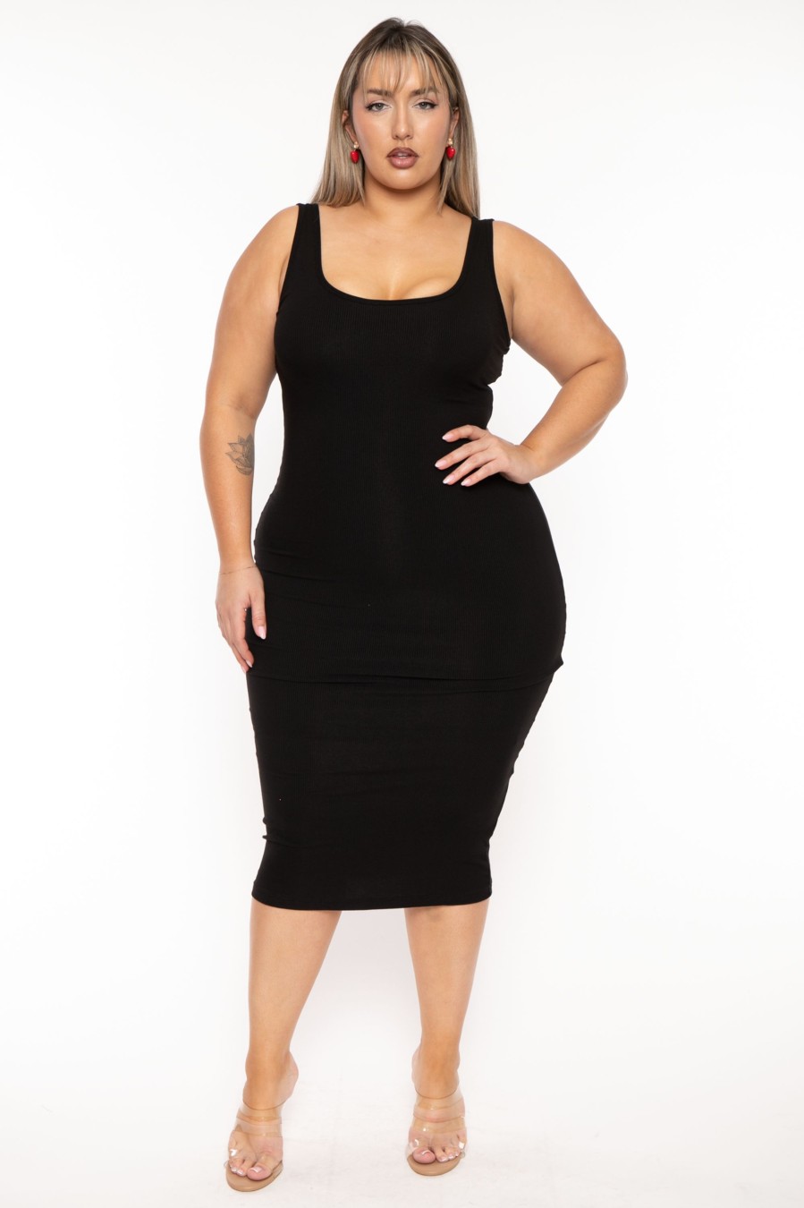 Dresses XIAMEN HEXIN INTERNATIONAL | Plus Size Elianna Shapeware Dress - Black