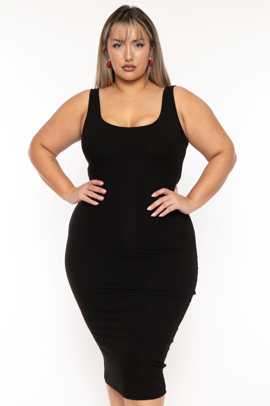 Dresses XIAMEN HEXIN INTERNATIONAL | Plus Size Elianna Shapeware Dress - Black