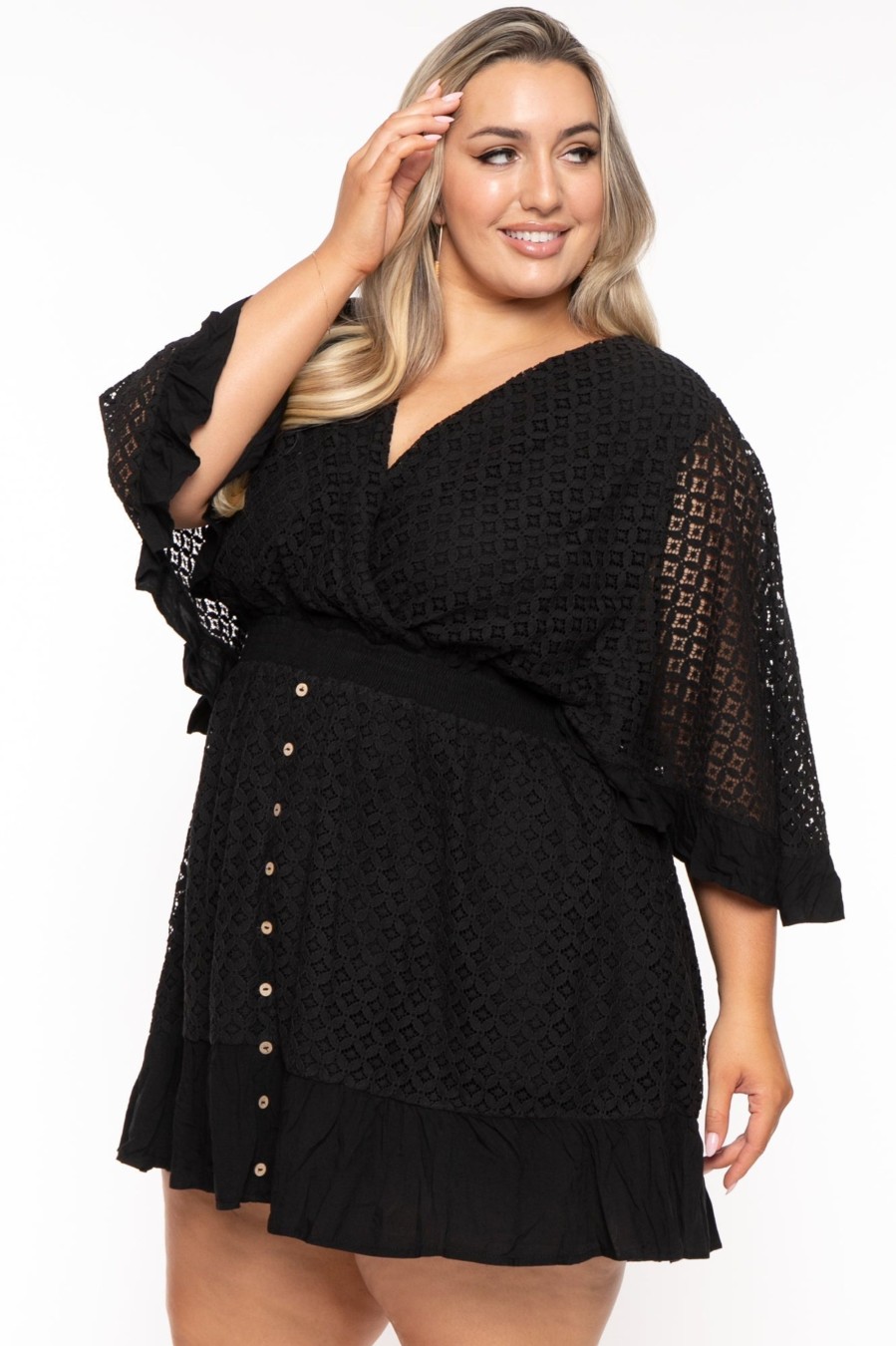 Dresses Jade by Jane | Plus Size Bertrina Lace Dress Black