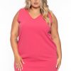 Dresses Jade by Jane | Plus Size Karcia Scallop Mini Dress Pink