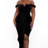 Little Black Styles Curvy Sense | Plus Size Stella Front Drape Dress Black