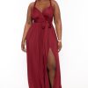 Dresses Dress Day | Plus Size Infinity Multi Way Maxi Dress Burgundy