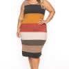 Dresses Jade by Jane | Plus Size Celisse Color Block Midi Dress Multi