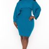 Matching Sets sweaterland | Plus Size Joyce Sweater Matching Set Teal