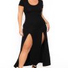 Dresses Curvy Sense | Plus Size Linnea Maxi Dress Black