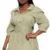 Dresses Jade by Jane | Plus Size Kadie Lace Mini Dress Green