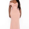 Dresses Symphony | Plus Size Belen Pear Maxi Gown Dress Blush