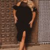 Dresses Curvy Sense | Plus Size Magalie Bodycon Dress Black