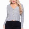 Tops Ambiance | Plus Size Delaney Sweater Gray