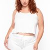 Intimates Capella | Plus Size Susie Tank U0026 Shorts Set White