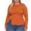 Tops CULTURE CODE | Plus Size Nancy Expose Seems Top Rust