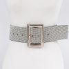 Accessories I LORD | Plus Size Wide Rhinestone Waist Belt Silver