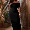 Little Black Styles Curvy Sense | Plus Size Arissa Tube Maxi Dress Black