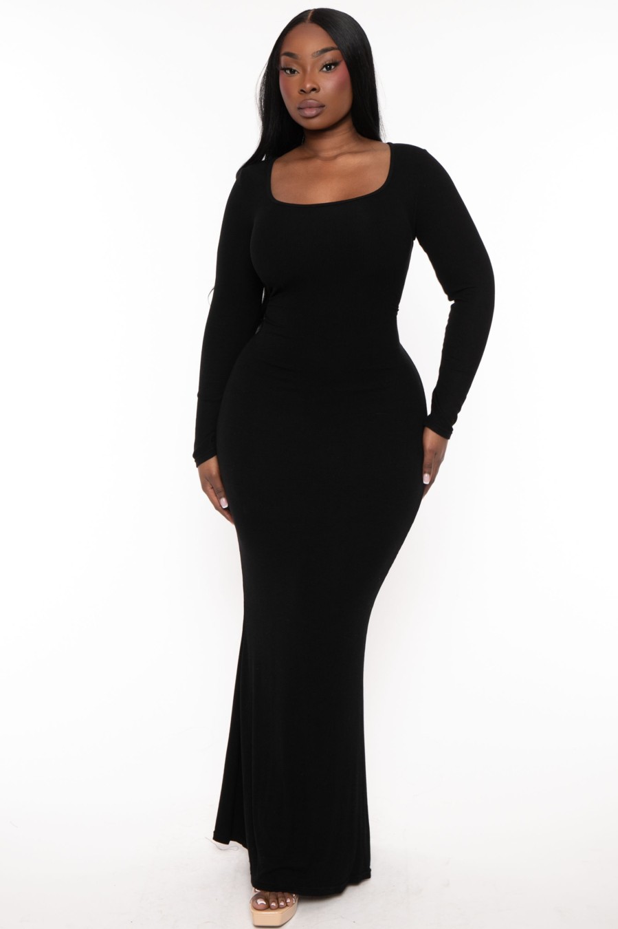 Dresses XIAMEN HEXIN INTERNATIONAL | Plus Size Elanor Shapeware Dress - Black