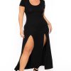 Little Black Styles Curvy Sense | Plus Size Linnea Maxi Dress Black