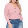 Tops Ambiance | Plus Size Delaney Sweater Mauve