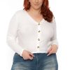 Tops Ambiance | Plus Size Delaney Sweater Ivory