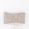 Accessories Hu0026D | Rome Rhinestone Ribbon Style Party Clutch Gold