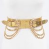 Accessories Hu0026D | Plus Size Two Buckle Chain Waist Belt Gold