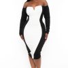 Dresses Curvy Sense | Plus Size Celestielle Hour Glass Illusion Dress White