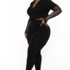 Matching Sets K TOO | Plus Size Jodi 2Pc Matching Set Black