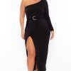 Dresses Curvy Sense | Plus Size Alana Belted Dress Black