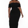 Dresses Curvy Sense | Plus Size Arlissa Tube Maxi Dress Black