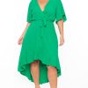 Dresses Bluebell | Plus Size Tati Surplice Ruffle Dress Green