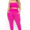 Matching Sets Zenana | Plus Size Ginara Matching Jogger Set Hot Pink