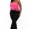 Little Black Styles American Bazi | Plus Size Penny Pull On Flared Jean Black