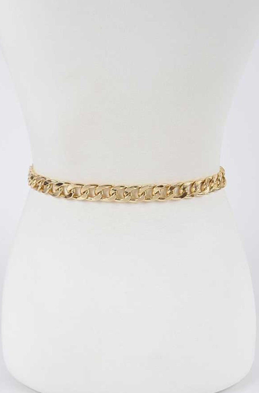 Accessories Artini | Plus Size Metal Buckle Chain Belt Gold